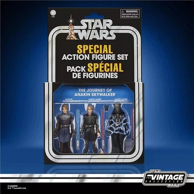 Star Wars Vintage 3.75" Exclusive Action Figure 3 Pack  The Journey of Anakin - Image 1 of 3