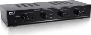 Pyle Multi-Zone 4-Channel Audio Speaker Receiver System, Powered PSLSW4 - Picture 1 of 4