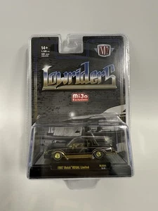 1/64 M2 MIJO EXCLUSIVES LOWRIDERS 1987 BUICK REGAL LTD BLACK CHASE CAR - Picture 1 of 4