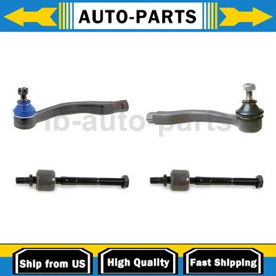 Extremo de varilla de dirección exterior interior delantero 4 piezas para Acura Integra 1992 1993 1,7 L Foto 1 de 4