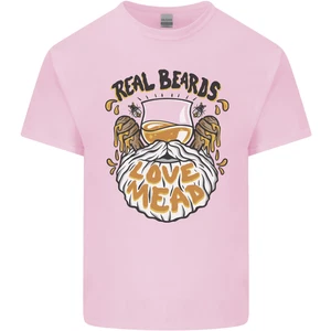 Real Beards Love Mead Funny Beer Alcohol Kids T-Shirt Childrens - Picture 1 of 21