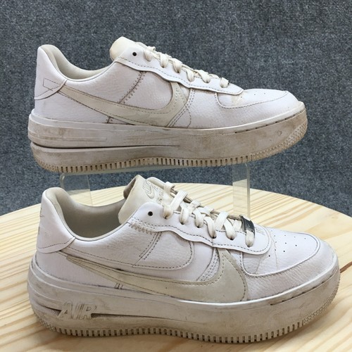 Scarpe Nike donna 8 Air Force 1 platform sneakers bianche stringate basse DJ9946 100