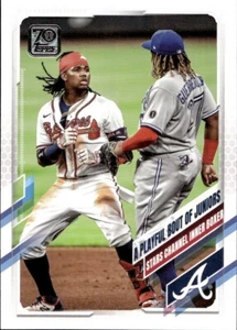 Vladimir Guerrero Jr. / Ronald Acuna Jr. 2021 Topps Baseball - #61 - - Picture 1 of 2