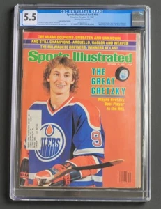 WAYNE GRETZKY ~ 1981 Sports Illustrated ~ CGC 5.5 ~ FIRST COVER - Picture 1 of 7
