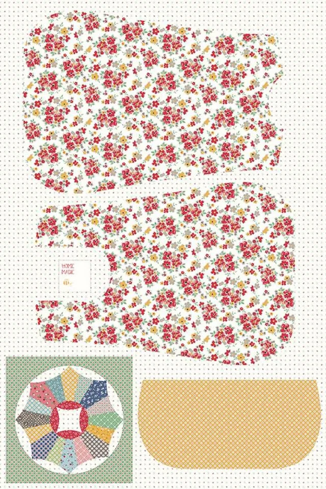 Lori Holt Cook Book Home Décor Apron Panel Floral *HD11772-PANEL* - Изображение 1 из 1