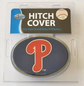 Philadelphia Phillies Metal Oval Hitch Cover MLB Licensed Baseball - Picture 1 of 5