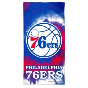 PHILADELPHIA 76ERS TIE DYE 30"X60" SPECTRA BEACH TOWEL NEW WINCRAFT 👀 - Picture 1 of 1