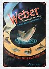 Weber Fishing Catalog Cover Art 1938 Metal Tin Sign Metal Yard Signs