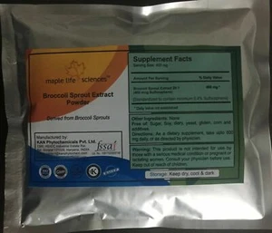 Broccoli Sprout Extract 20:1 Powder 0.4% SULFORAPHANE Pure Quality - Picture 1 of 2