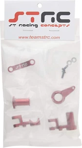 ST6845R Heavy Duty Aluminum Steering Bellcrank Set for Slash 4 X 4, Red - Picture 1 of 3