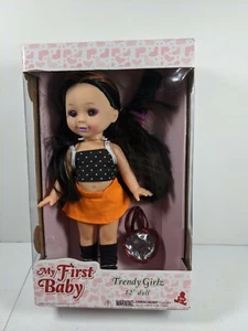 MY FIRST BABY TRENDY GIRLZ 12" DOLL NIB Collectable Gift - Picture 1 of 6