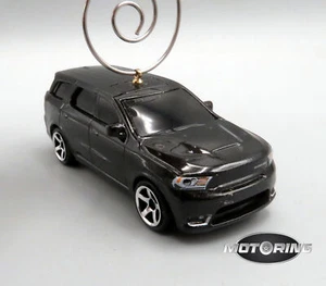 2018 '18 Dodge Durango schwarzes Auto selten Weihnachtsbaum Ornament Druckguss - Bild 1 von 6