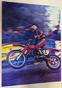 "Marty Smith Motocross signiertes Foto 8 1/2""x 11""" - Bild 1 von 1
