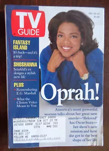 TV GUIDE October 10, 1998 OPRAH-Fantasy Island-E. G. MARSHALL-Janet Jackson - Picture 1 of 3