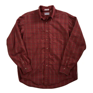VTG 80s SERO Oxbridge Shop Carmel Button Down Shirt M/L Check Cotton USA Made - Picture 1 of 10