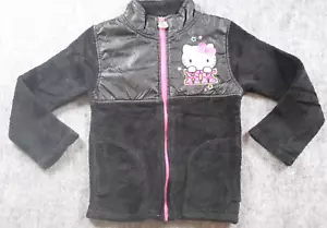 Hello Kitty Jacket Girls 6 Black Full Zipper Polyester Long Sleeve - Picture 1 of 7