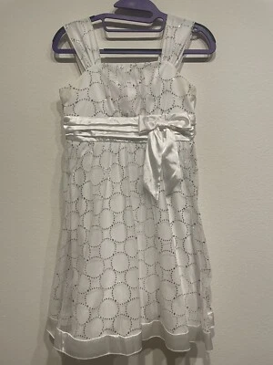 Vestido para niños usado - blanco, ¡talla 12! Foto 1 de 4
