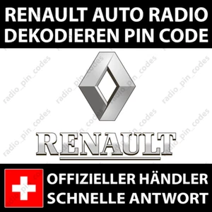 RENAULT RADIO DEKODIEREN PIN CODE CAPTUR CLIO KADJAR KANGOO MEGANE TWINGO ZOE - Bild 1 von 6