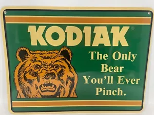 Kodiak Tobacco Plastic Wall Sign Pre Warning 16" x 12" Very Rare - Picture 1 of 5