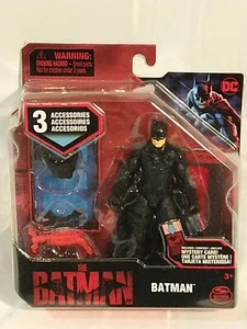 Figura de acción DC Comics The Batman de 4 pulgadas con 3 accesorios - ¡NUEVA! - Imagen 1 de 4