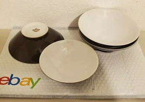 4pc vintage Japan Harmony House Bowls Castile Brown Fleurette - Picture 1 of 5