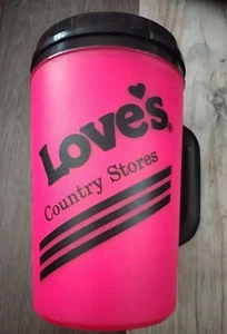 Vintage Aladdin Loves Country Store Neon Pink Travel Mug Cup - Picture 1 of 3
