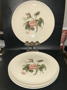 Set of 4 Ballerina MOSS ROSE 10" Round Dinner Plates by Universal USA 1953 - Picture 1 of 9