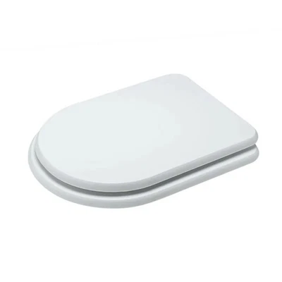 Tavoletta wc dedicata Dolomite Clodia in legno rivestito bianco con cerniere - Immagine 1 di 3