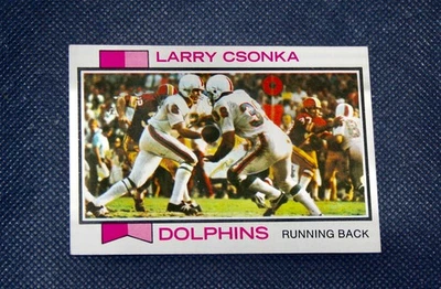 1973 Topps Card #100 - Dolphins Larry Csonka - Image 1 of 2