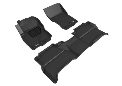 Floor Mats Custom Liners Kagu Black 1st And 2nd Row fits 05-19 Frontier Crew Cab Foto 1 de 4