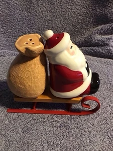 Pottery Barn Santa Salz & Pfefferstreuer Set Weihnachtsgeschenk selten Tischdeko BOX - Bild 1 von 13