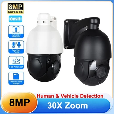 iBirdView 8MP 4K 30x Zoom PTZ 2-Way Audio SD Card Slot PoE IP Camera iB-4H30X-IS - Image 1 of 4