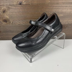 Joya Shoes Women’s US 9 Mary Jane Leather Dark Academia Wedge Comfy Preppy Black - Picture 1 of 15