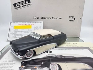 DANBURY MINT 1951 MERCURY CUSTOM **RARE/IMMACULATE/BOX KEPT/COMPLETE PAPERWORK - Picture 1 of 23