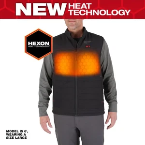 Men'S Small M12 12V Lithium-Ion Cordless AXIS Black Heated Vest Kit with (1) 2.0 - Picture 1 of 12