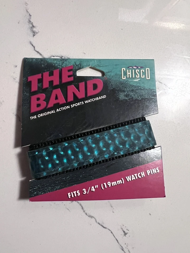 Correa de reloj deportiva holográfica de nailon vintage años 90’s Y2K 3/4 Foto 1 de 2
