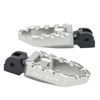 Custom Laser Front Wide Foot Pegs For Kawasaki ZRX1200 Z1000 Z750 Versys 650 - Изображение 1 из 4