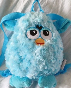 Furby Backpack Plush 9” Light Blue Hasbro 2013 Toy Bag Kids School Rucksack - Picture 1 of 11
