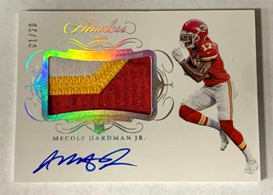 Mecole Hardman Jr. Rookie Auto /20 Jersey Patch RPA 2019 Panini Flawless Chiefs - Picture 1 of 2