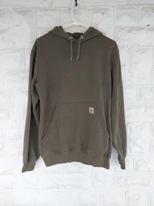 Vintage 90er Carhartt Hoodie Pullover Sweatshirt Workwear Grün Gr. S - Bild 1 von 9