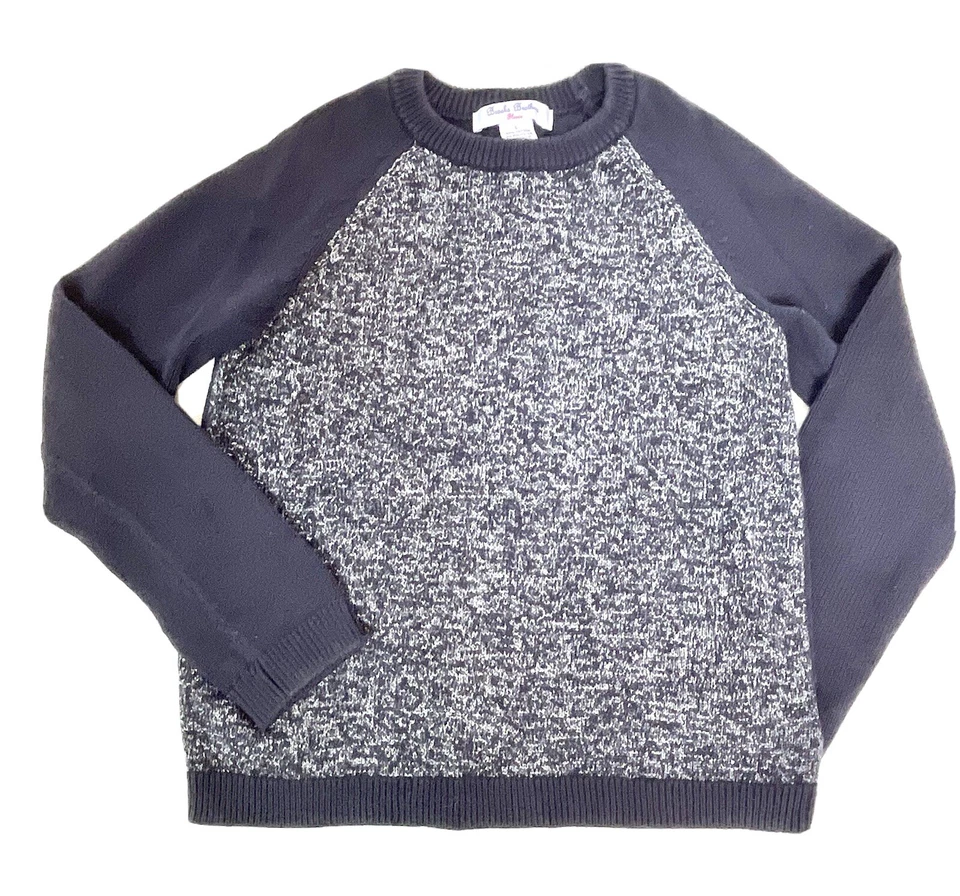 Brooks Brothers Fleece Girl’s Navy Cotton Sweater With Metallic Details Size L - Image 1 of 4
