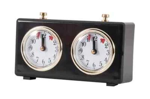 Regulation Plastic Mechanical Chess Clock - Black - Picture 1 of 2