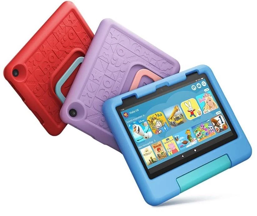 Amazon Fire HD 8 Kids Edition Kinder Tablet 2022 Rot Blau Violett 32 GB 8Zoll - Bild 1 von 1