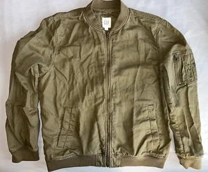 Chaqueta de Bombardero Militar Gap Verde Oliva con Cremallera Completa para Hombre Grande - Imagen 1 de 8