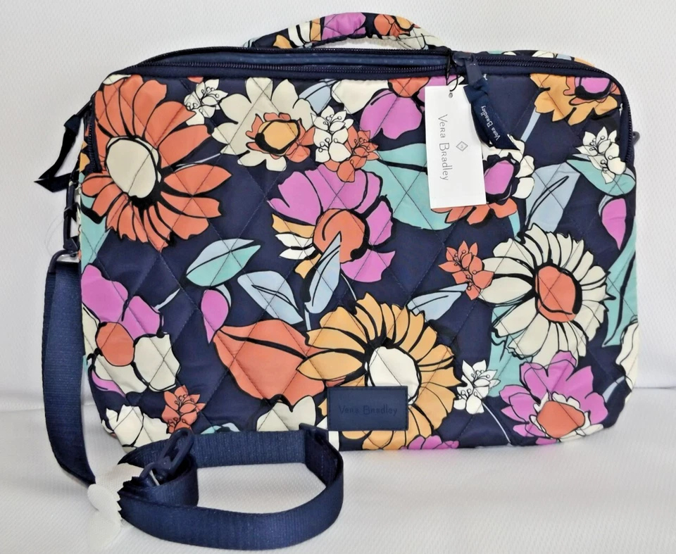 VERA BRADLEY 超轻笔记本电脑工作站斜挎包托架保护壳 Santa Fe Sun — 第 1/4 张图片