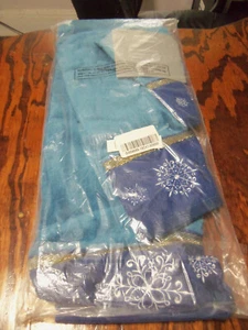 North Shore Linens 3 Piece 100% Cotton Holiday Decorative Bath Set NEW! - Picture 1 of 3