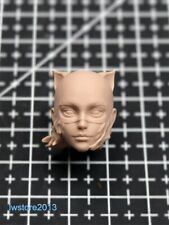 1:6 Catwoman Selina Kyle Head Sculpt Carved For 12" Female Action Figure Body