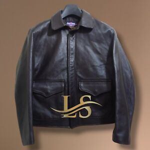 Indiana Jones For Men Leather Bomber Jacket Dark Brown Indiana JONES   Jacket 