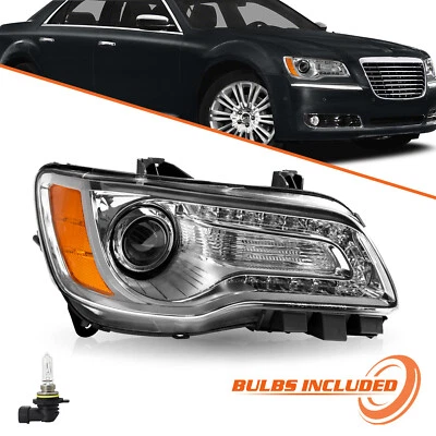 Faro cromado para Chrysler 300 2011-2014 LED DRL RH faros laterales de pasajero Foto 1 de 4