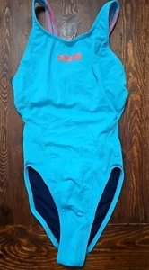 ARENA Racing Womens Athletic Swimsuit, Teal, Sz 24 - Picture 1 of 3